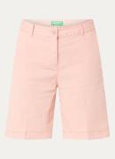 Benetton High waist regular fit korte broek met steekzakken