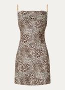 NIKKIE Imogen mini jurk met panterprint