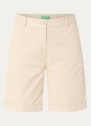 Benetton High waist regular fit korte broek met steekzakken
