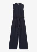 Reiss Raven wide fit jumpsuit met strikceintuur en steekzakken