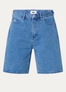 Obey Bigwig straight fit korte broek van denim met medium wassing