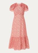 L.K.Bennett Billie midi jurk in zijdeblend met bloemenprint