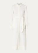 Fabienne Chapot Fabi midi blousejurk met strikceintuur