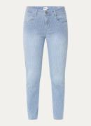 BRAX Shakira high waist tapered fit cropped jeans met streepprint