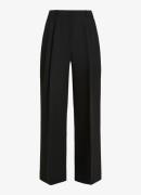 Tommy Hilfiger Mid waist straight fit pantalon in linnenblend