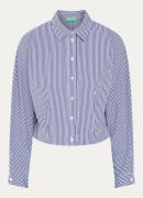 Benetton Cropped blouse met streepprint