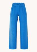 by-bar Robyn high waist wide fit pantalon van linnen