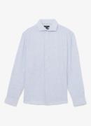 Reiss Ruban regular fit overhemd van linnen met streepprint