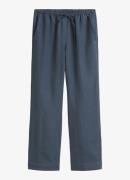 Marc O'Polo Mid waist wide fit broek met trekkoord