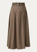 Bruuns Bazaar Carota maxi plooirok met ceintuur