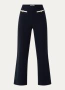 Gerard Darel Lorna high waist wide fit pantalon met tweed-look