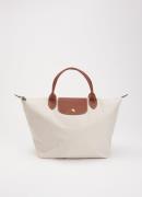 Longchamp Le Pliage Original M handtas van canvas met leren details