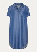 OPUS Wasya midi tuniekjurk van chambray