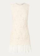 Sandro Mouwloze mini jurk met broderie