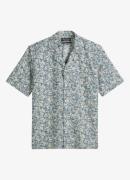 Marc O'Polo Regular fit overhemd in linnenblend met print