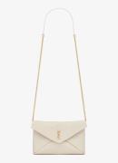 Saint Laurent Cassandre clutch van lamsleer met afneembare schouderrie...