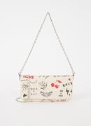 Zadig&Voltaire Rock Love clutch van kalfsleer met afneembare schouderr...