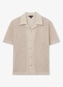 Reiss Sterling regular fit overhemd met opengewerkt dessin