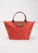 Longchamp Le Pliage Original handtas M met leren details