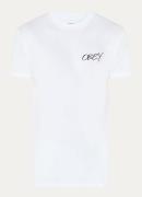Obey Poppies T-shirt logo- en backpint
