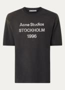 Acne Studios Longsleeve met logoprint en destroyed afwerking