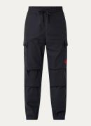 HUGO Garlo233 tapered fit cargobroek met logo