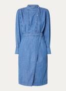 ba&sh Wakie midi jurk van chambray met steekzakken