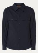 Oscar Jacobson Maverick overshirt in wolblend met borstzakken