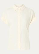 CLOSED Blouse van linnen met korte mouw
