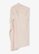 Reiss Ellery asymmetrische midi jurk met gedrapeerd detail