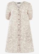 Whistles Mini blousejurk in linnenblend met steekzakken en print