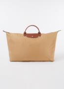 Longchamp Le Pliage Original reistas XL met leren details