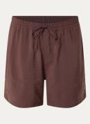 NN.07 Ryder straight fit korte broek met steekzakken