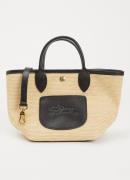 Longchamp Le Pliage crossbodytas XS van canvas met leren details