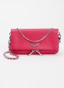 Zadig&Voltaire Rock Nano clutch van leer met afneembare schouderriem
