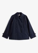 Tommy Hilfiger Cropped trenchcoat met waterafstotende coating