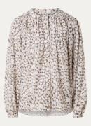 Isabel Marant Sally blouse in zijdeblend met print
