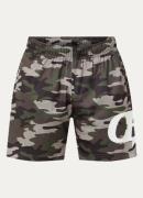 Cole Buxton Straight fit korte joggingbroek met camouflageprint en log...