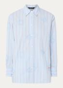 OLAF Blouse met streepprint en borduring