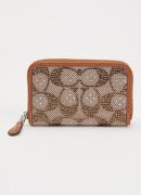Coach Small pasjeshouder met logoprint en strass