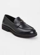 BOSS Elery loafer van leer met logo