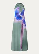 Max & Co Lorena midi jurk met bloemenprint en sjaalkraag