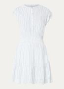 Rails Samina midi tuniekjurk in linnenblend met smockwerk