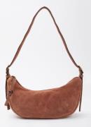 Becksöndergaard Tacey schoudertas van suède met verstelbare schouderri...