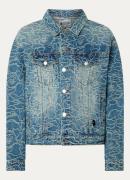 Bape Spijkerjas met borduring en borstzakken