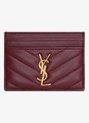 Saint Laurent Cassandre pasjeshouder van lamsleer