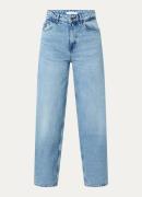 by-bar Lew high waist cropped straight leg jeans van katoen