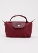 Longchamp Le Pliage Green handtas met leren details