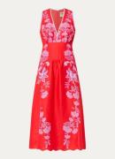 Farm Rio Midi jurk van linnen met bloemenprint