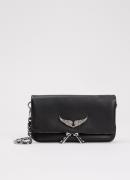 Zadig&Voltaire Rock Nano Swing clutch van leer